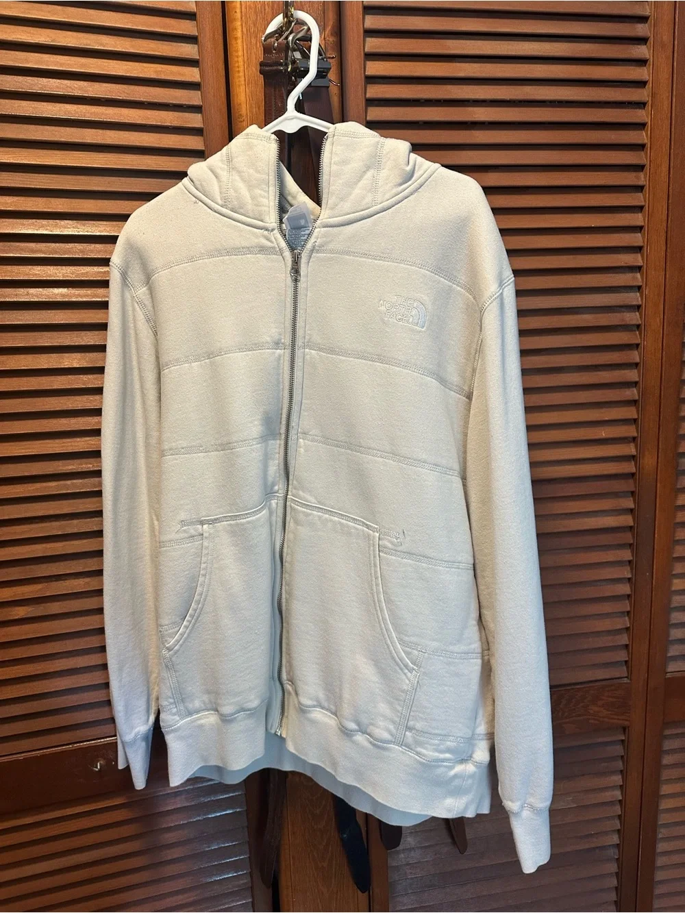 The North Face Men’s XL Sherpa Lined Full Zip Hoodie Cream